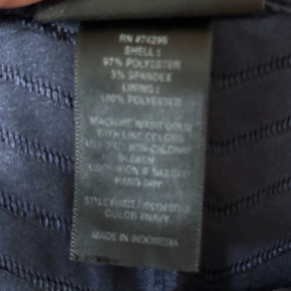 Enfocus Studio Navy  Textured Mini Dress size 10 - Picture 4 of 5